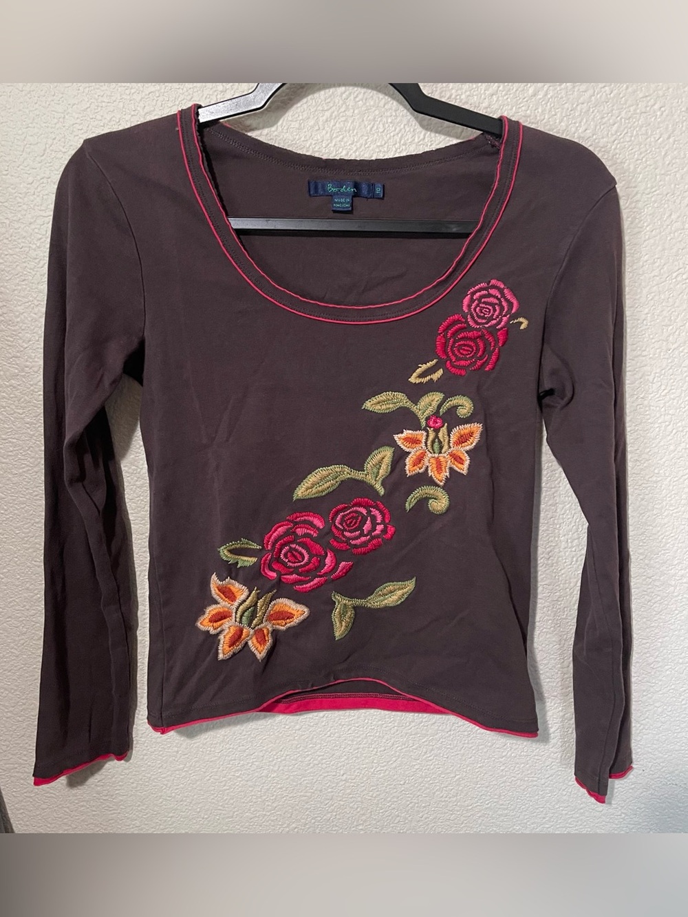 Borden Y2K embroidered fairy top